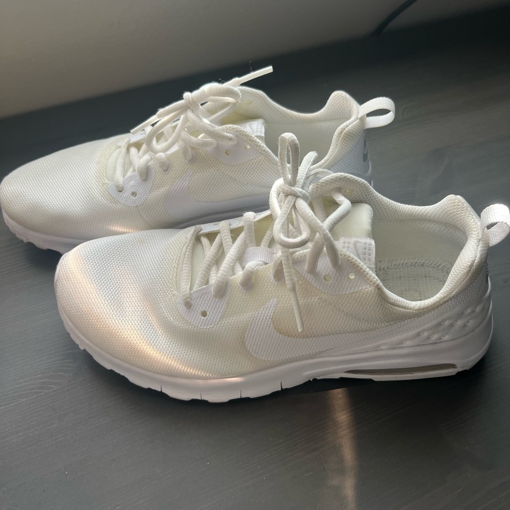 White Nike running sneakers